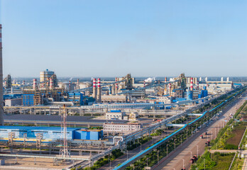 Obraz premium Aerial view of the Hebei Steel Factory