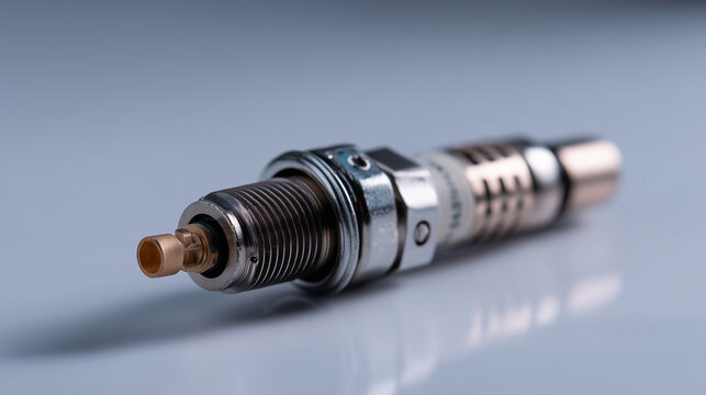 Oxygen sensor component from car engine exhaust system, automotive parts concept, emission control device, vehicle diagnostic component, lambda sensor, pollution control technology
