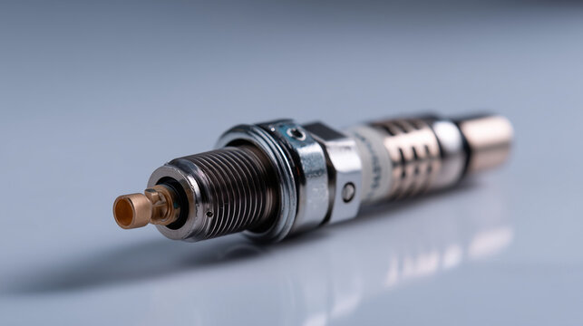 Oxygen sensor component from car engine exhaust system, automotive parts concept, emission control device, vehicle diagnostic component, lambda sensor, pollution control technology
