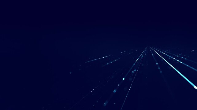 Data transmission - fast internet connection at the speed of light and digital communication, fiber optics, technological innovation, high-speed network, IT, FTTH, cyberspace, broadband internet, blue