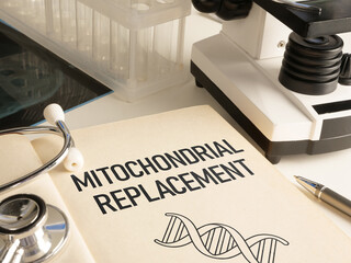 Mitochondrial replacement therapy concept, genetic engineering and reproductive medicine, dna editing technology, preventing inherited mitochondrial diseases, biotechnology and scientific research