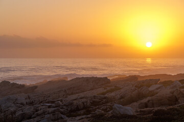 Beautiful sunset over the Atlantic Ocean
