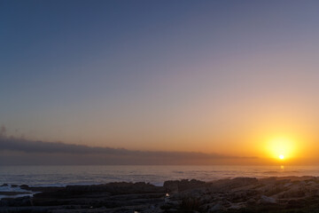Beautiful sunset over the Atlantic Ocean