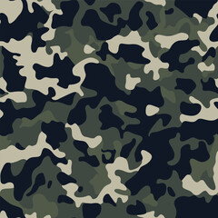 Naklejka premium Camouflage seamless pattern background masking camo repeat print