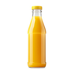Bottled fresh orange juice with cap