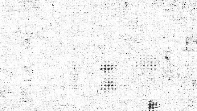 Subtle digital noise and glitch halftone texture featuring scattered pixelated dots on transparent background suitable for technology themed designs and contemporary data visualization art
