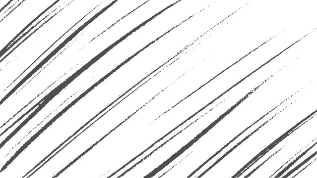 Diagonal hatched line texture with parallel charcoal strokes on transparent background for architectural sketching and technical drawing style overlays in professional creative design works