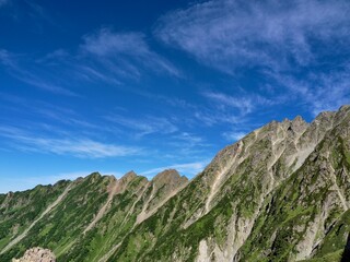 Fototapeta premium 夏空の山脈
