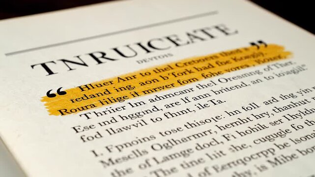 Close-up of a dictionary page.