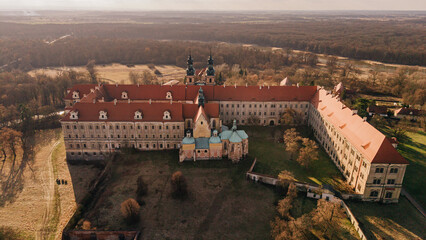 Opactwo cystersów w Lubiążu, widok z lotu ptaka © rozentuzjazmowany