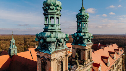 Opactwo cystersów w Lubiążu, widok z lotu ptaka © rozentuzjazmowany