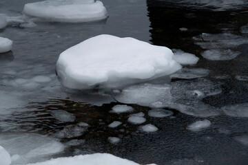 ice on the river