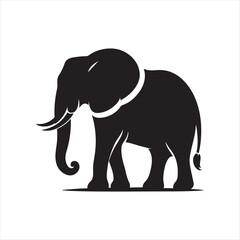 Obraz premium elephant vector silhouette line art logo idea concept collection. abstract icon illustration