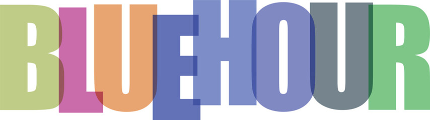 Multicolored typography in playful font with pastel colors and soft lighting for branding © ismaile226