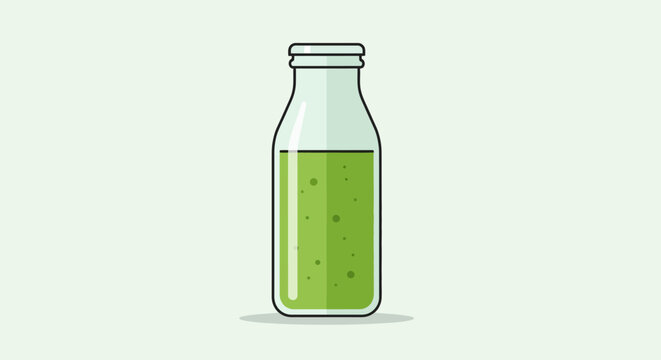 Glass Bottle of Juice.