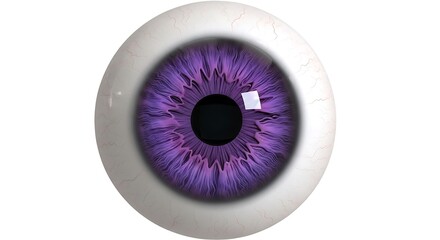 Captivating Purple Iris - A Close-Up of a Human Eye.