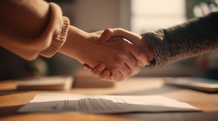 Business handshake agreement partnership deal