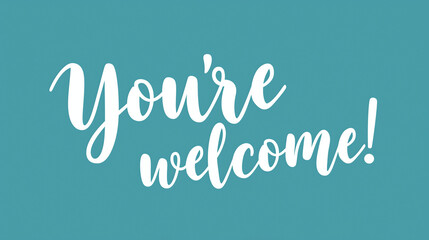 tło kartka  you're welcome