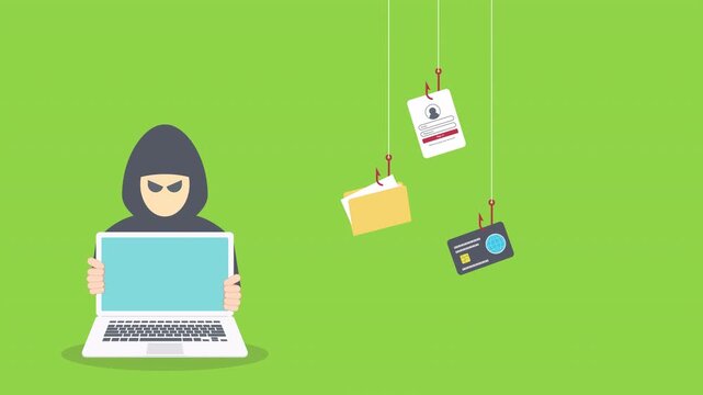 Hacker activity concept background. 4K video animation of hacker activity , concept background for web design	