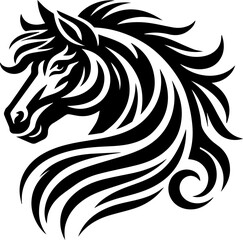 Obraz premium horse head vector
