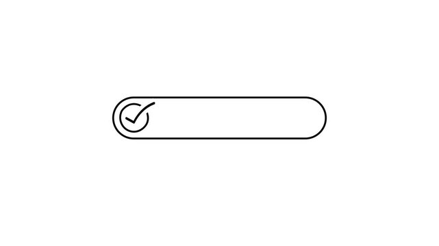 Animated one shape animated black background.