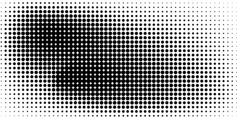 Dotted gradient vector illustration, white and black halftone background, eps 10.