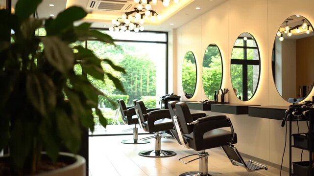 Salon interior with clean, and modern.