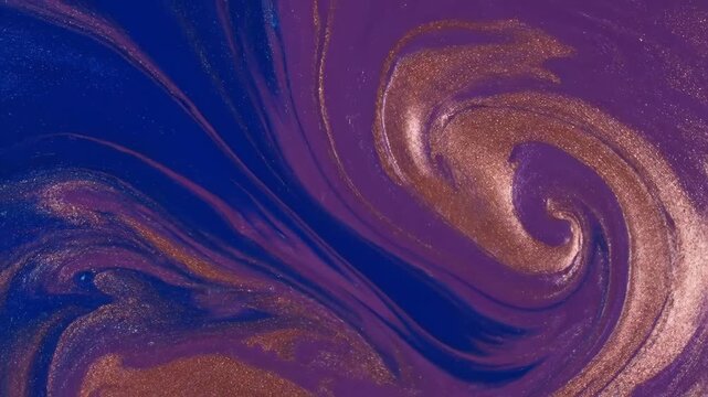 Colorful blue abstract fractal background with swirling heart shaped waves and glowing light energy pattern