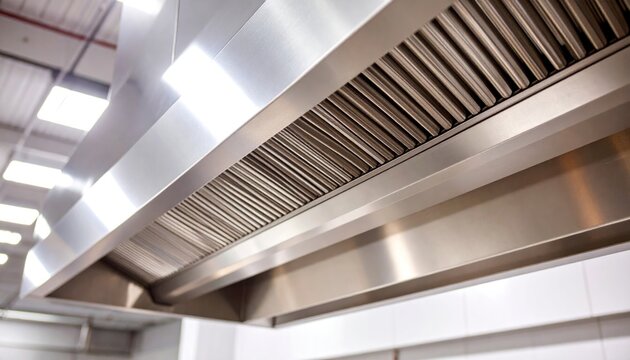 Stainless Steel Commercial Kitchen Exhaust Hood System.