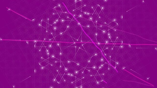 Purple Background with White Constellation Patterns.
