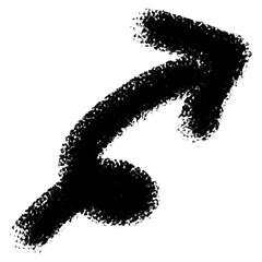 Grey Minimalist Pill Shape Brush Stroke Isolated on White