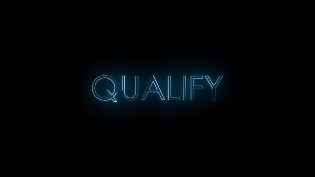 Qualify- Glitch Effect animation. 