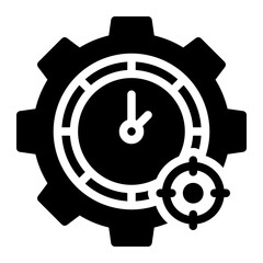 Obraz premium target glyph icon