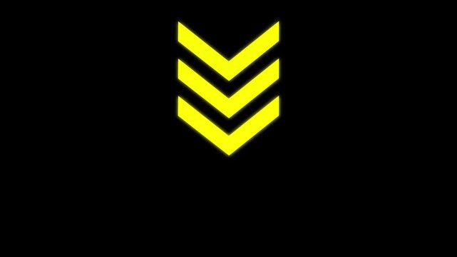 Arrow Loop Animation direction concept. Colorful arrow icon concept. On 4k video