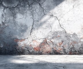 Minimal Concrete Wall Texture Background with Natural Light