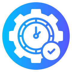 Obraz premium check gradient icon