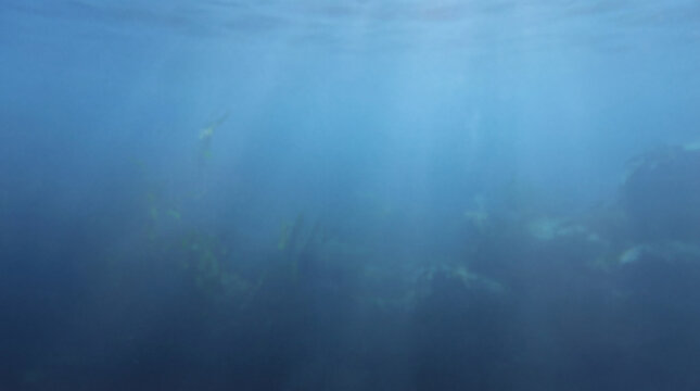 Calm underwater blue gradient background