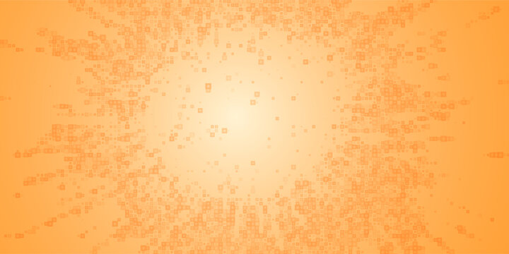 Orange Radial Halftone Dot Burst Gradient Background Warm Pixel Mosaic Abstract Sun Glow Circle Pattern Modern Digital Texture