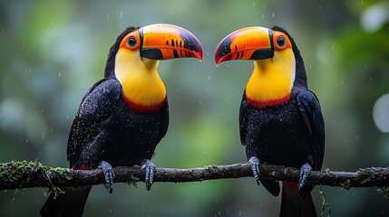 Obraz premium toucan on a branch