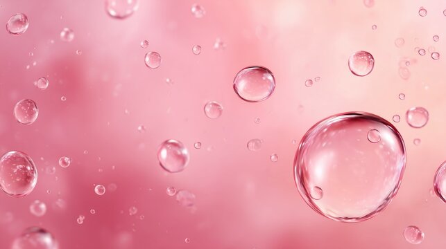 Aesthetic Pink Bubbles for Business Growth Presentations, Innovation Concepts, and Digital Marketing Backgrounds