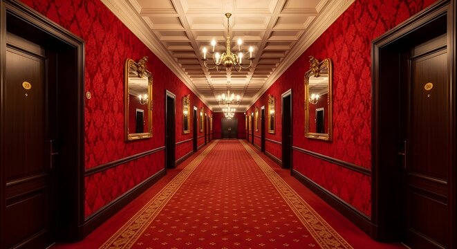 A red color luxury corrido