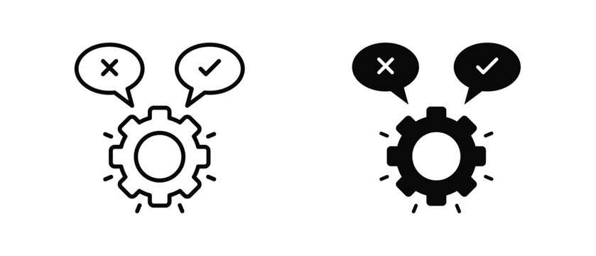 Feasibility  icon set with style outline and solid. vector simple elements for design and presentation.