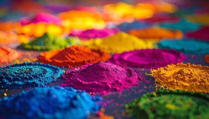 Fototapeta premium Beautiful artistic rangoli background for Chaitra spring festivals and Hindu new year events