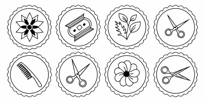 A collection of various tools and equipment used in different fields and industries. Vector