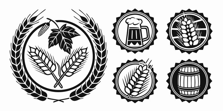 Ancient coins from various cultures displayed in a circular arrangement Vector