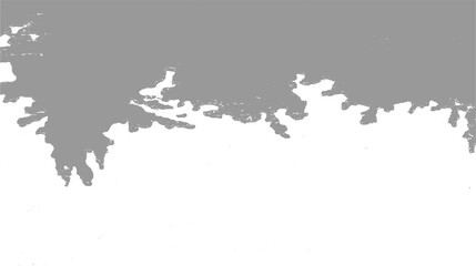 Obraz premium Abstract grey shapes on white background with irregular edges and small scattered dots