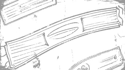 Abstract grey lines and shapes on white textured background with distressed