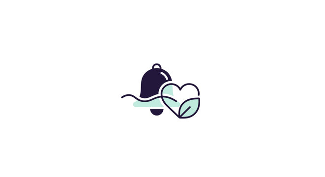Stylized Tea Infuser with Heart Shaped Leaves.