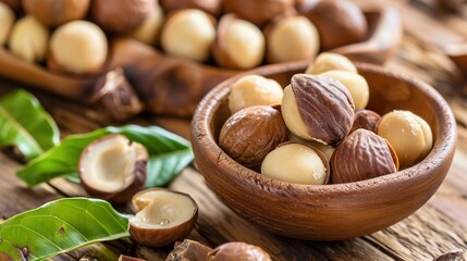 Fototapeta premium Discover Australian Macadamia – Premium Nut from Australia with Rich Flavor and Exceptional Nutrition