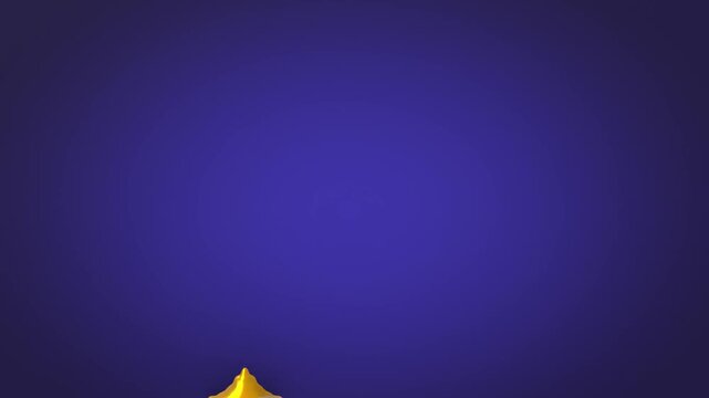 Happy birthday congratulation or holiday celebration video with balloons and confetti. Anniversary celebration